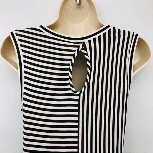 CAbi Gray White Stripe Sleeveless Top - Picture 6 of 16